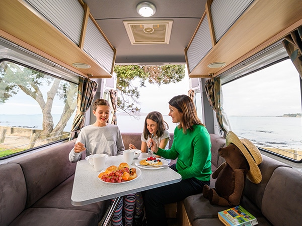 THL Campervan/Motorhome Interiors, from Drive Now Rentals in Australia