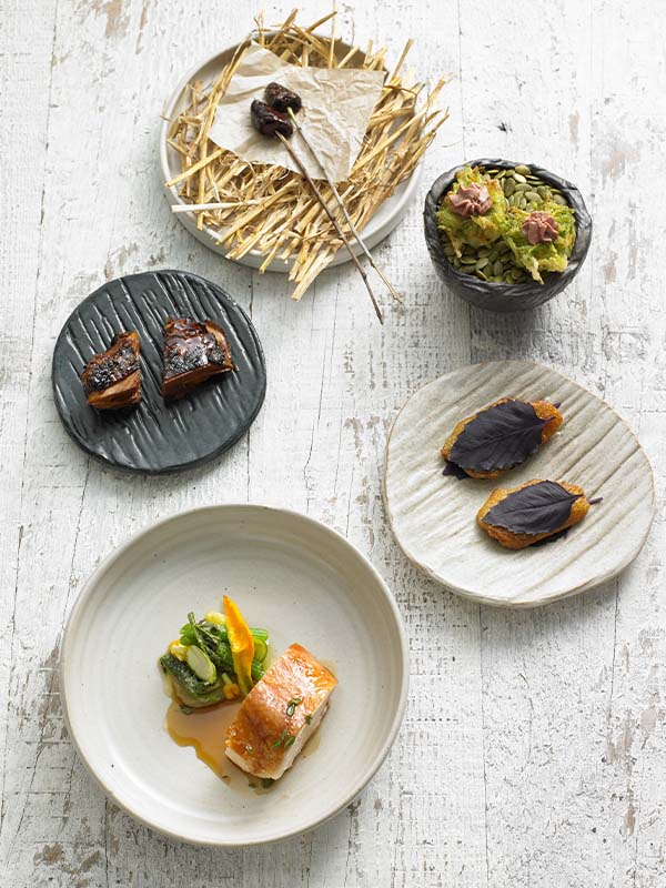 Plated food at Brae at Birregurra, Great Ocean Road, VIC, Australia