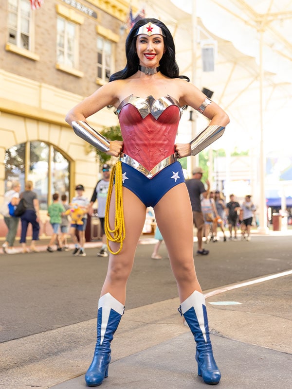 Wonder Woman statue, Movie World, Gold Coast, Queensland, Australia