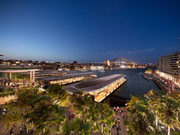 Tembakan tinggi dari dermaga Pembaruan Circular Quay baru yang diusulkan.  (Gambar: Pemerintah NSW)