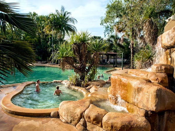 the lagoon swimming pool at Cooinda Lodge. (Image: Tourism NT)
