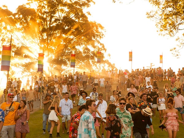Crowd at Falls Festival Fremantle, Western Australia