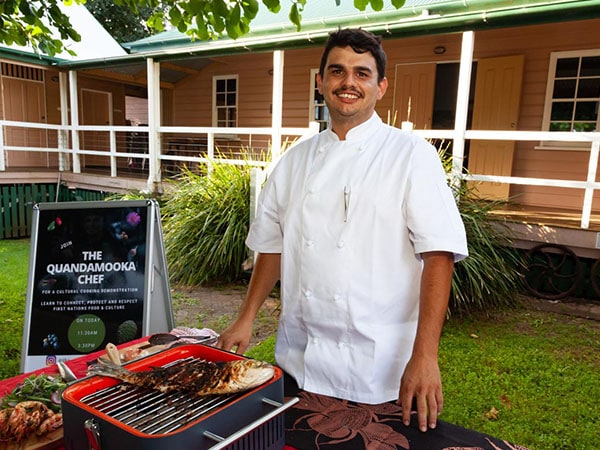 Chef Keiron Anderson, The Bush Foods Gathering, Brisbane, Australia