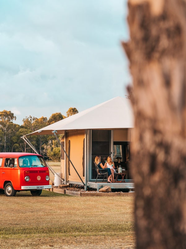 Eco-tourism accommodation in the Noosa Everglades (Image: Tourism and Events Queensland)