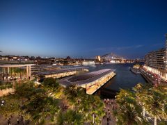 High shot of the proposed new Circular Quay Renewal wharves. (Image: NSW Government)