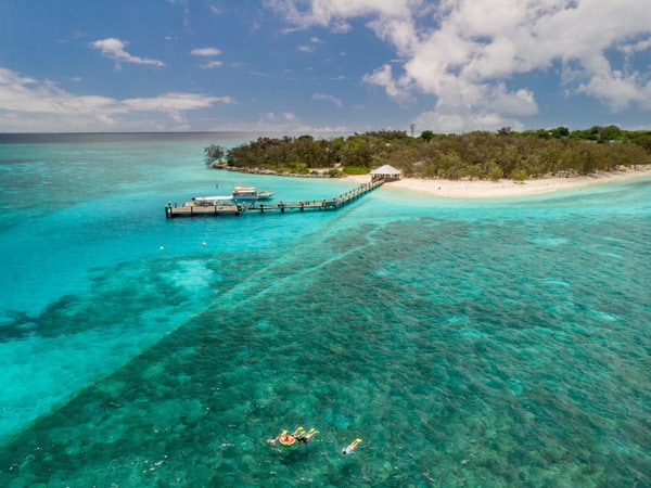 Aerial of Heron Island (Image: Tourism and Events Queensland)
