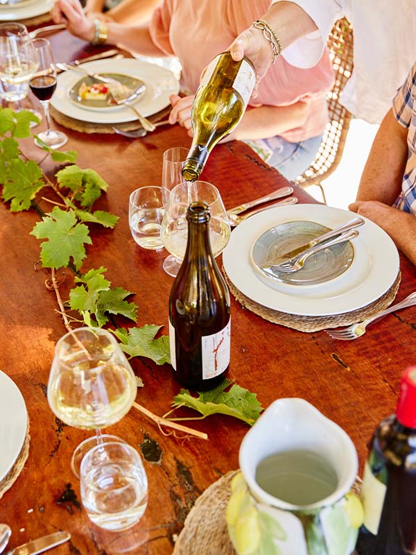 Table spread at Flaxman Wines, Barossa Valley, SA