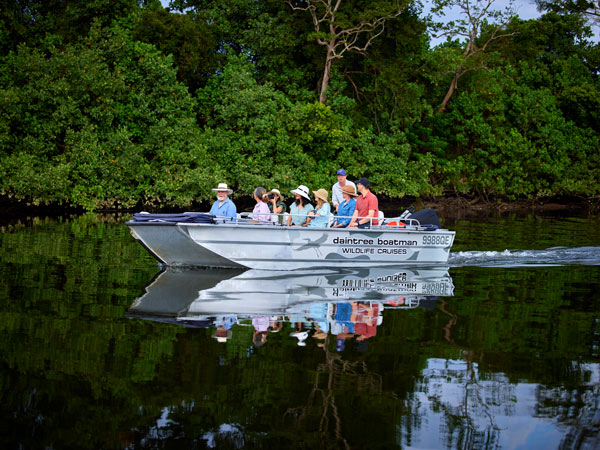 Περιήγηση Daintree Boatman Wildlife Cruises στον ποταμό Daintree.  (Εικόνα: Τουρισμός και εκδηλώσεις Κουίνσλαντ)