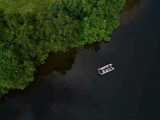Aerial view of Daintree Boatman Wildlife Cruises. (Image: Tourism and Events Queensland)