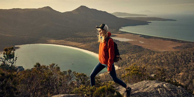 Hiking Wineglass Bay