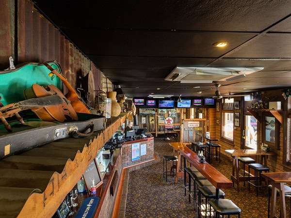 the bar at The Prince of Wales Hotel, Gulgong