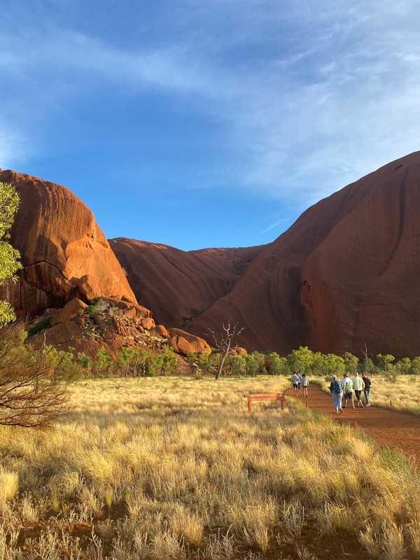 The Kuniya Walk around the base of Uluru with SEIT Outback Australia