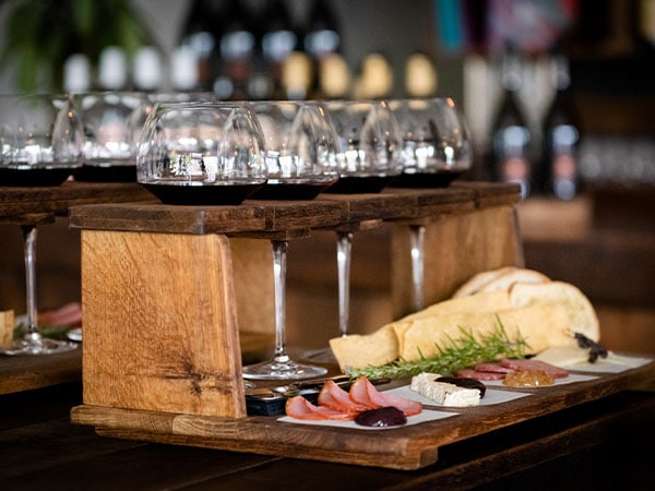 Wine and cheese platters at Z Wine, Barossa, SA