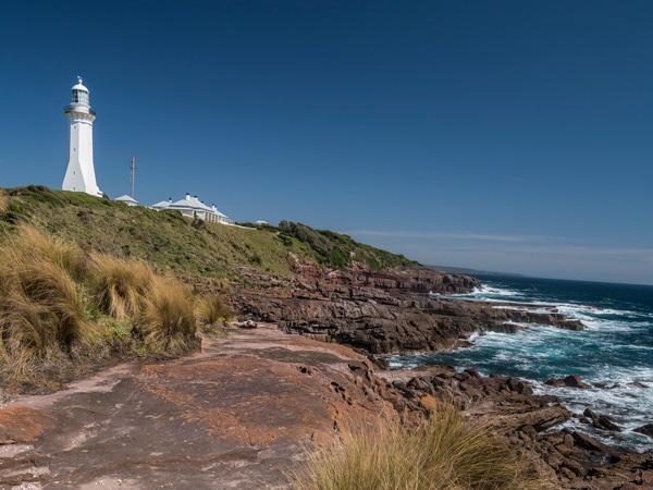 the Green Cape Lighthouse bordering Disaster Bay, GreenCape