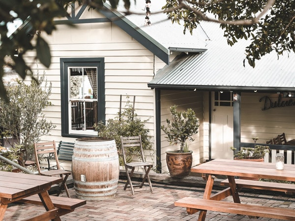 the restaurant exterior of Dulcie’s Cottage, Merimbula