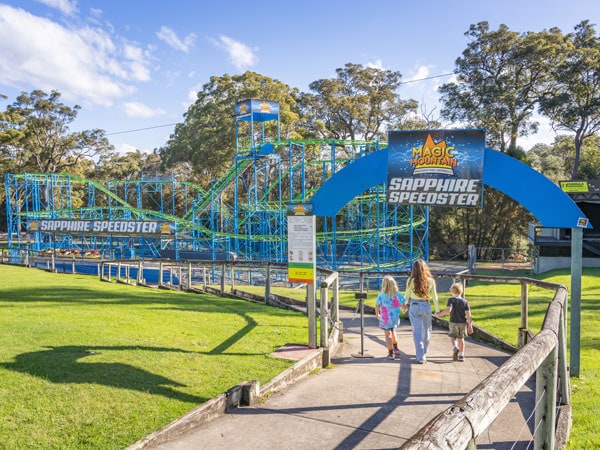 children enjoying at Magic MountainAmusement Park in Merimbula