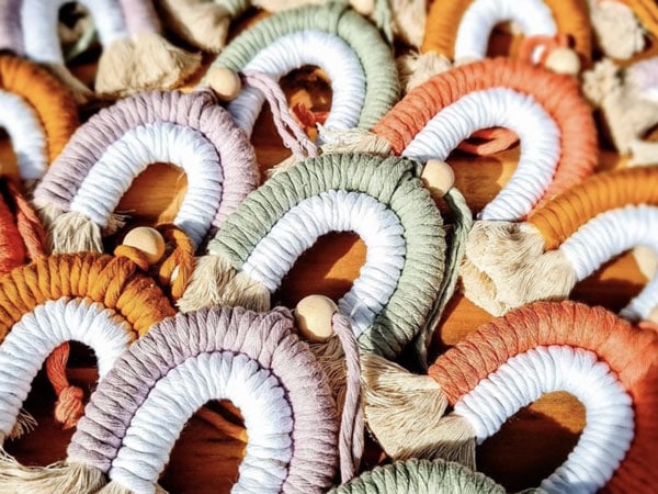 handmade rainbow diffusers sold at The Hidden Night Markets