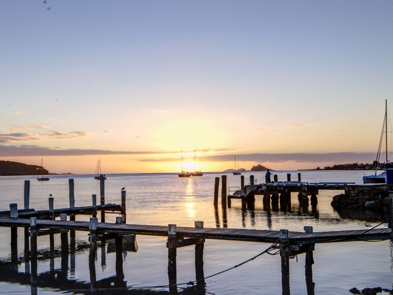 Sunset view of Batemans Bay in NSW, Australia