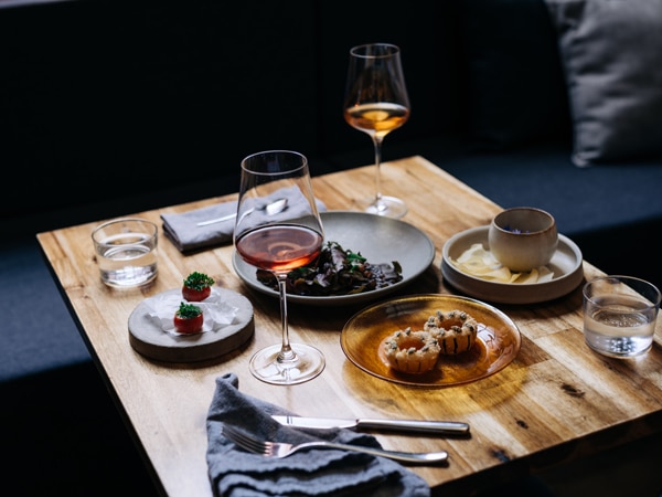 A dinner spread at Dier Makr in Hobart, Tasmania, Australia
