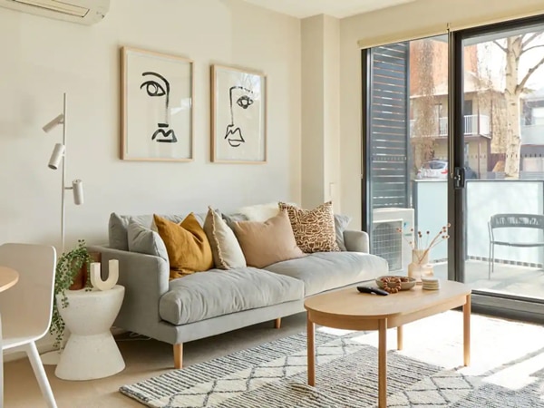 Modern, inner city apartment in Hobart, Tasmania, Australia