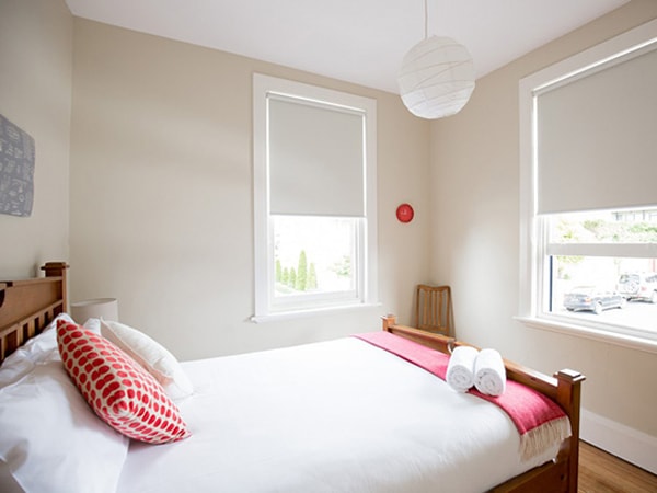Bedroom interiors of the Montacute Boutique Bunkhouse in Hobart, Tasmania, Australia