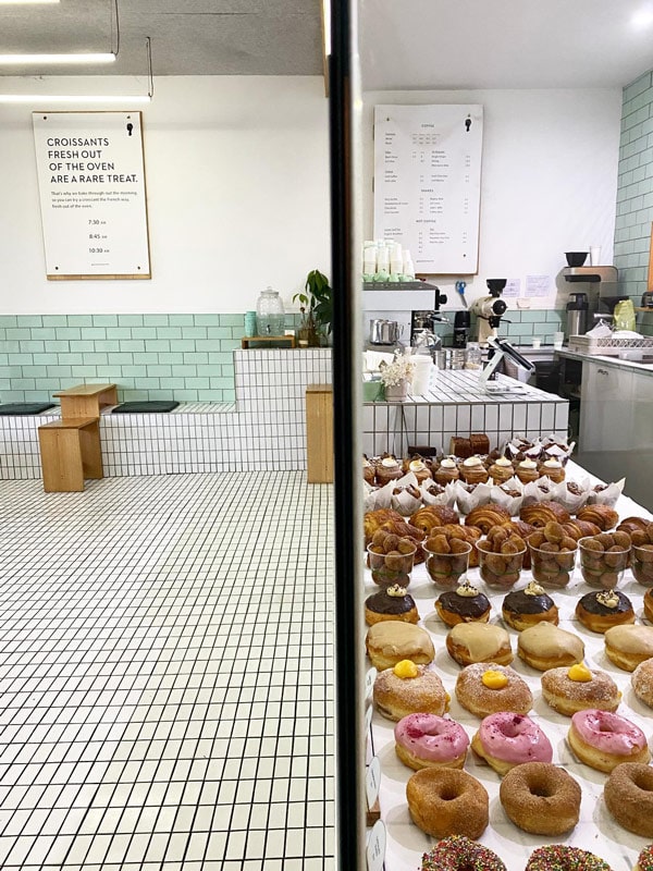 Interior of Queens Pastry in Hobart, Tasmania, Australia