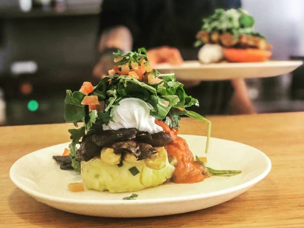 Crispy Potato Hash served at Straight Up Coffee and Food in Hobart, Tasmania, Australia
