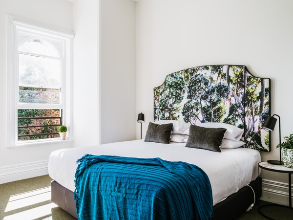 Room interiors of The Florance in Launceston, Tasmania, Australia