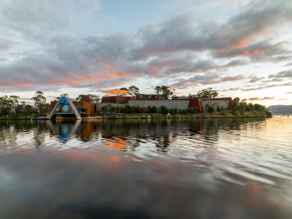 A wide angle view of the Museum of Old and New at Hobart, Tasmania, Australia