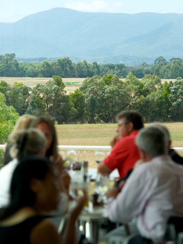 Diners at Yering Station in Yarra Valle