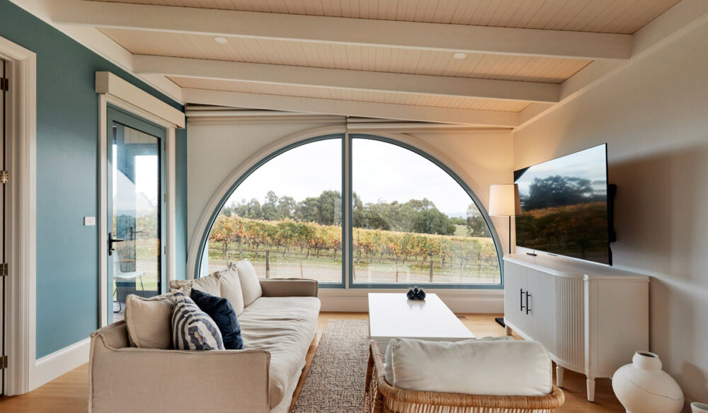 the interior of Soumah, Yarra Valley