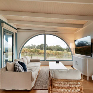 the interior of Soumah, Yarra Valley
