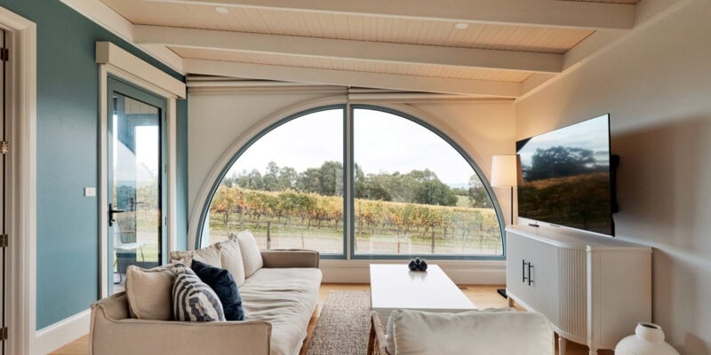 the interior of Soumah, Yarra Valley