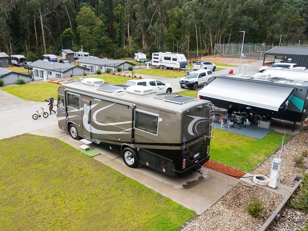 the caravan site at Park Lane Holiday Park