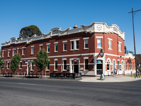 exterior of the American Hotel in Echuca