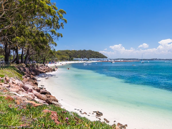 Shot of Corlette beach.