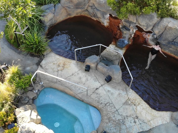 Geothermal pools at Deep Blue Hot Springs Warrnambool