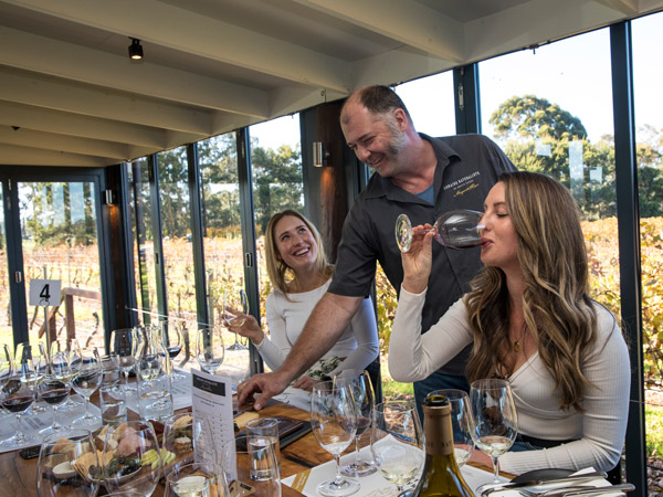 wine tasting at Domaine Naturaliste