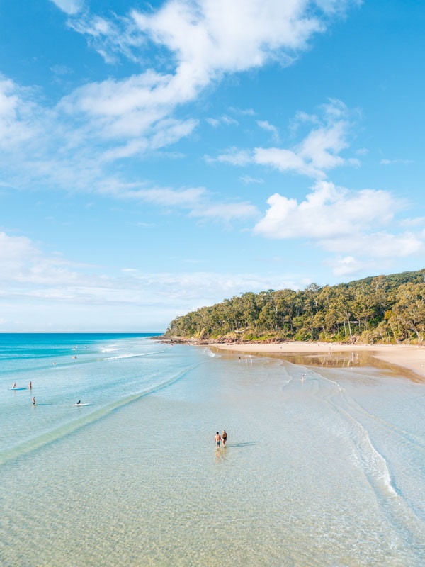 an aerial shot of Little Cove
