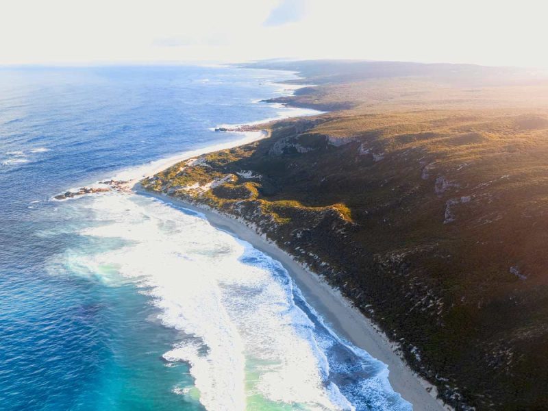 an aerial view of Boranup Beach