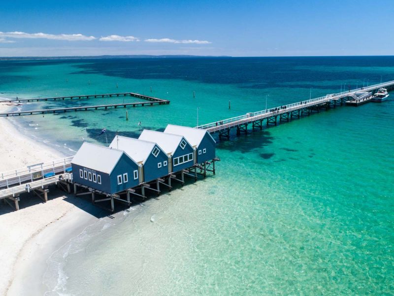 Aerial view of Busselton Jetty