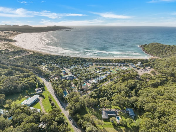 High shot of Ingenia Holidays One Mile Beach