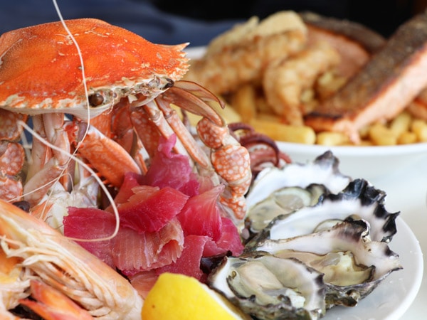 Mavericks on the Bay seafood platter, Port Stephens