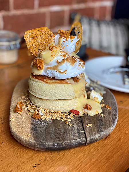 Meringue pancakes, Padbury's, Guildford WA