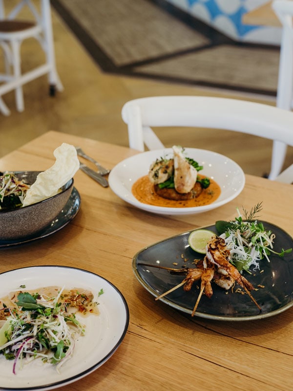 Fine dining at Saltwater Restaurant in Port Stephens.
