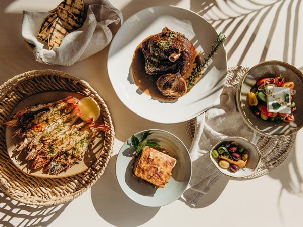 Greek food at Atmos restaurant in Shoal Bay Country Club, Port Stephens.