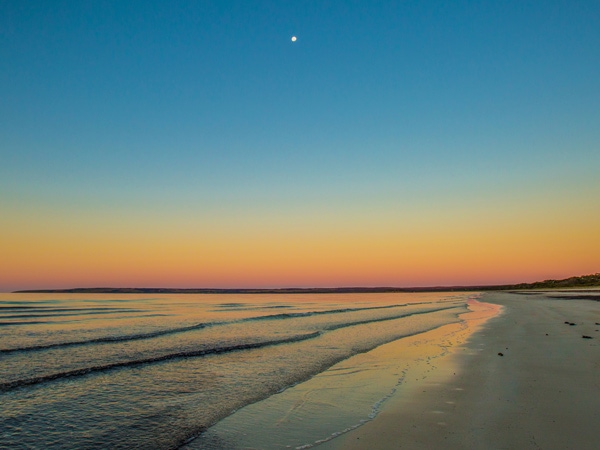 Sunset at Penneshaw Beach.