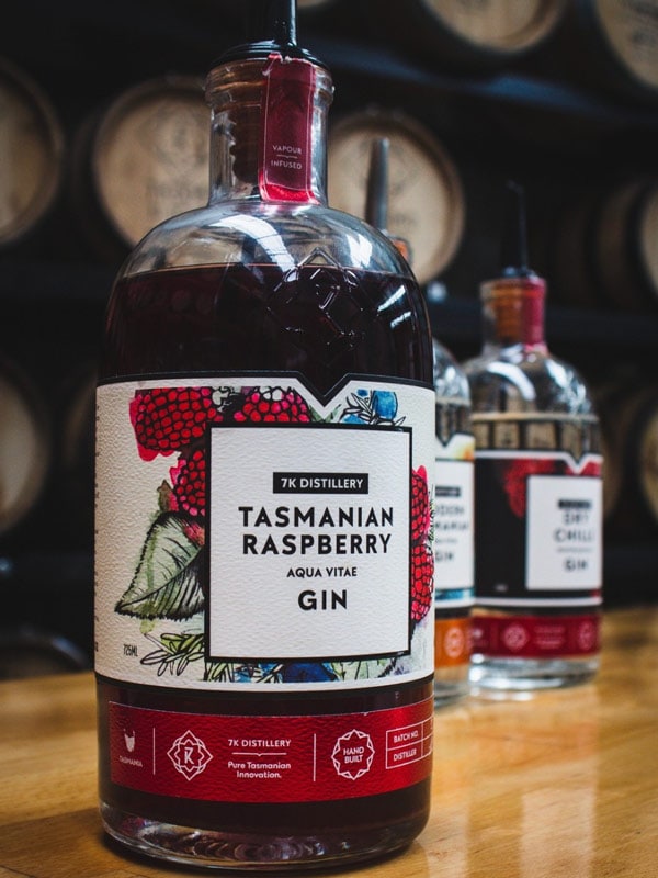 Tasmanian Raspberry Gin, 7K Distillery