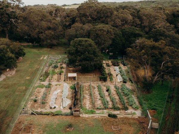 Kitchen garden at Arimia Margaret River region