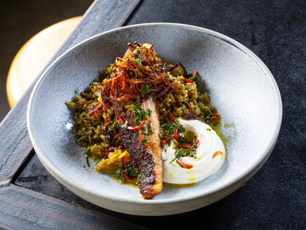 a plate of food at Code Black cafe in Brunswick